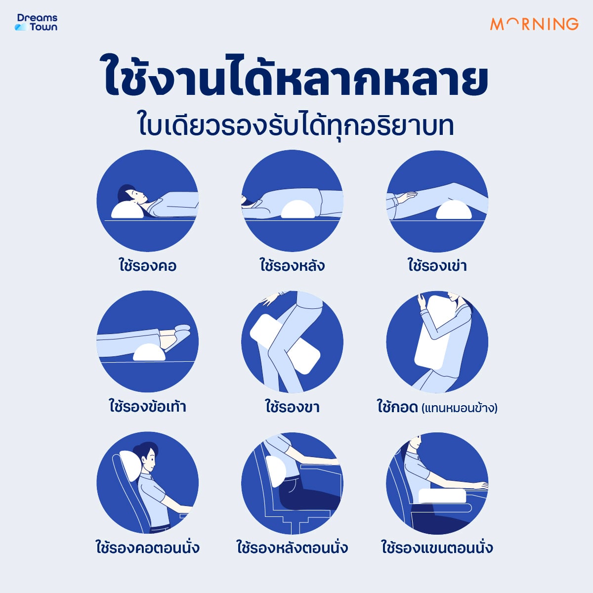 หมอนรองอเนกประสงค์ MORNING SLEEP BESIDE PILLOW_4